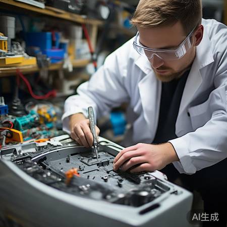 拆卸电视底座,轻拧螺丝,勿猛力