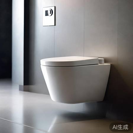 壁挂马桶省空间,美观实用。