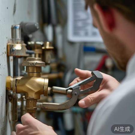 检查三角阀，轻微问题可自行处理