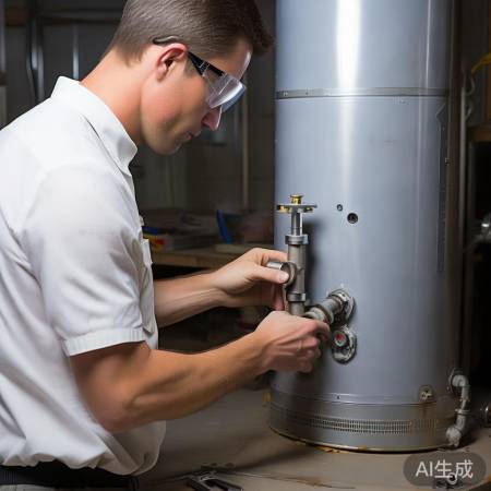 更换三角阀，注意方向安装。