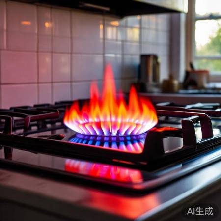 燃气灶火焰发红原因及解决
