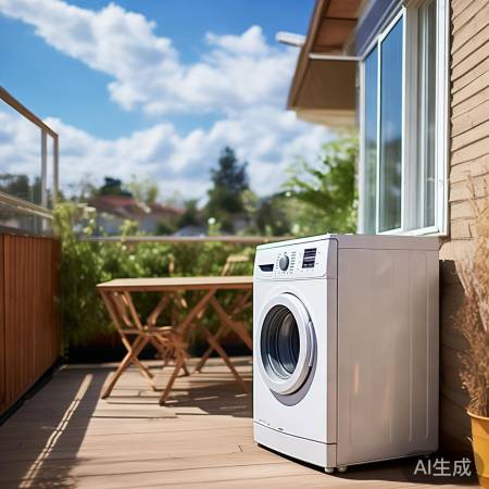 阳台洗衣机,通风又方便,护实木