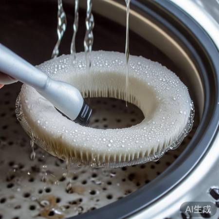 清洁洗衣机过滤网,晾干复位。