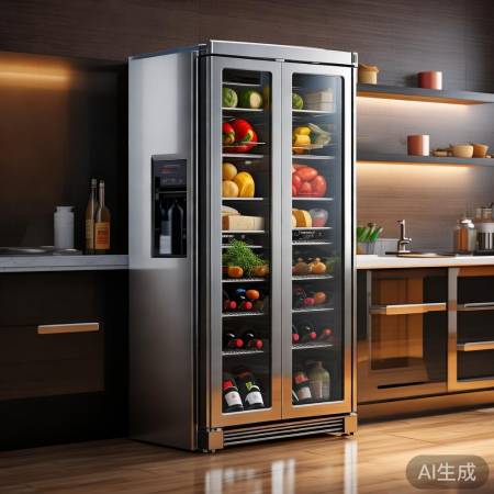 红酒柜变冰箱,清洁保新鲜。