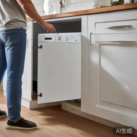 洗衣机轻松拆卸,一推一拉搞定。