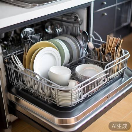 餐具分类，消毒柜下层置，方便拿