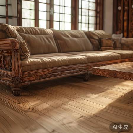 “实木家具摆放,巧用空间避免拥