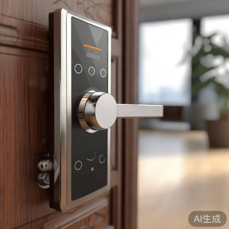 “智能锁充电完好,设置无忧。”