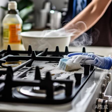 燃气灶油渍去污小妙招