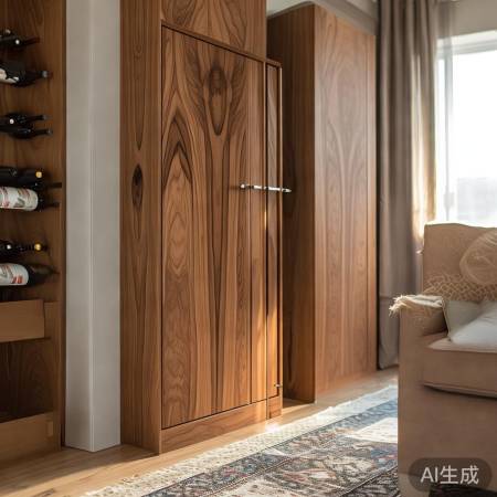 酒柜尺寸宜适中,融入家居和谐美