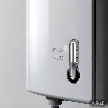 预热温度计,数字示水温。