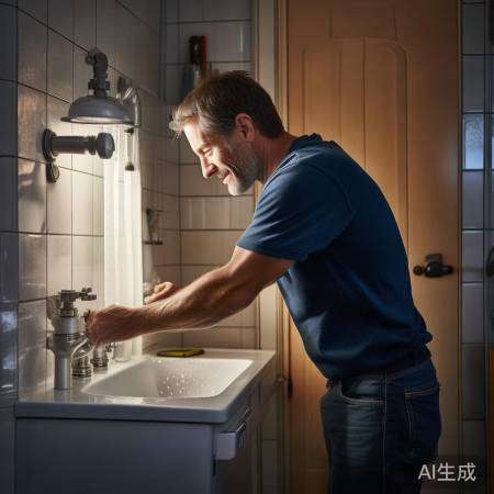 安装完毕,关闭总水阀,洗衣龙头