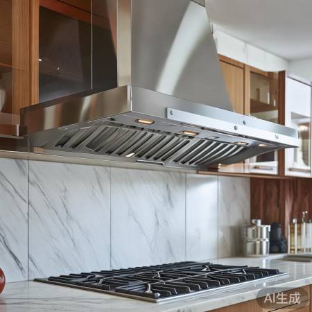 顶吸式油烟机,厨房头顶“帽子”