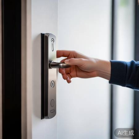 指纹锁安全便捷,连接智能家居。