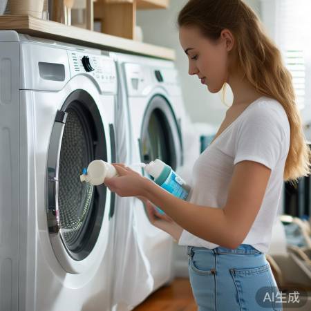 洗衣液适量用,浓缩型更省。