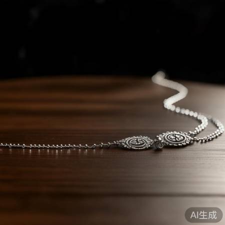 不明材质项链勿用漂白剂、强酸清