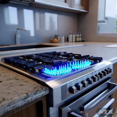 “美的燃气灶节能高效,安全放心