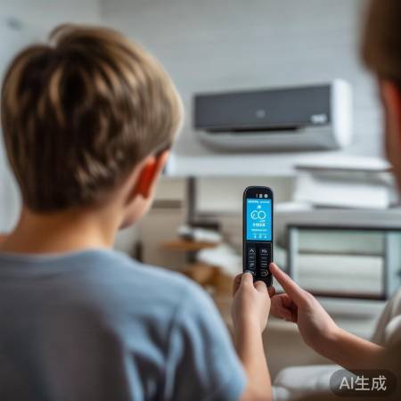 空调遥控器节能按键开启，勿频繁