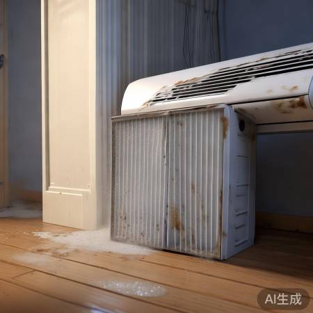 空调长时间运行,滤网积灰,冷凝