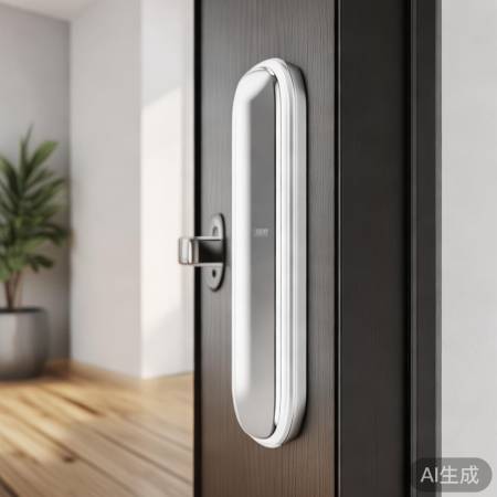 北欧风格,白灰智能锁,简洁自然