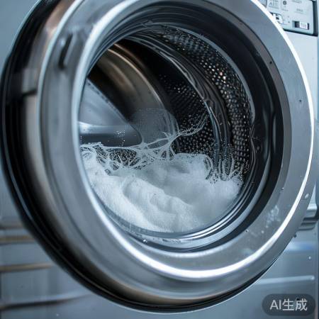 “洗衣机清洁,洗涤剂残留纤维害
