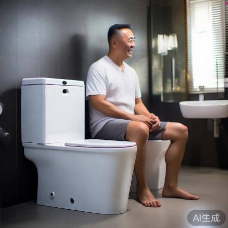智能马桶，一键冲洗，温暖舒适。