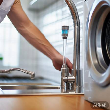 “安装进水管，连接洗衣机与水龙