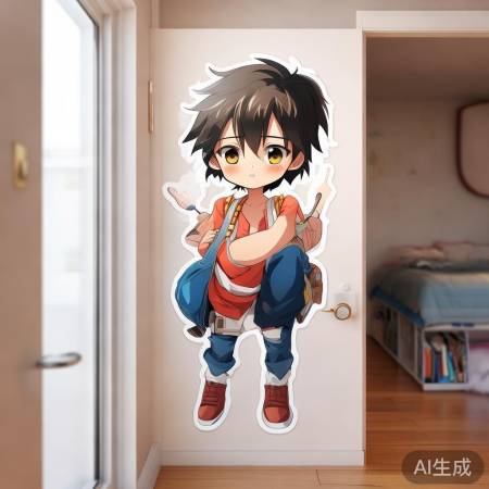 动漫贴纸，防盗门变专属天地