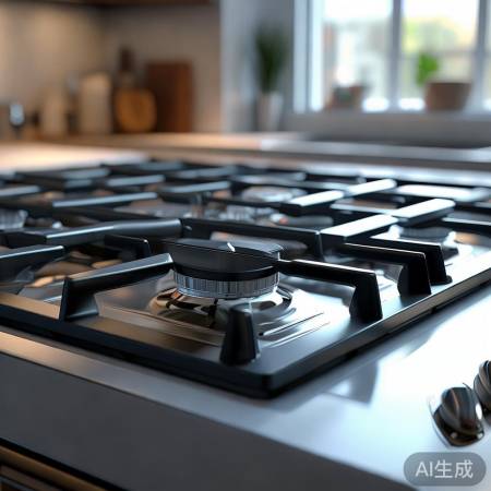 燃气灶易清洁,拆卸简单,擦拭即