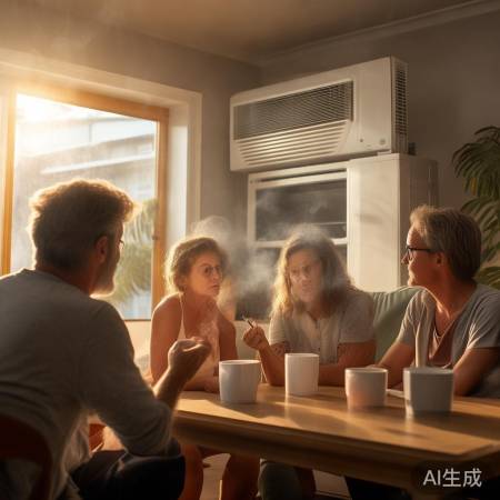 空调室内禁烟,健康生活更美好。