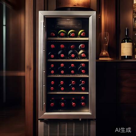 红酒柜容量适中,20瓶红酒,满
