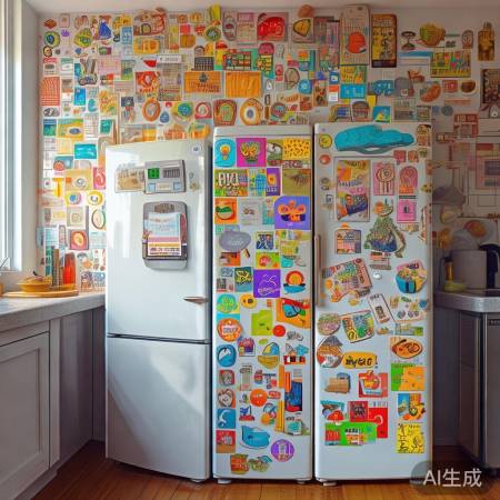 冰箱贴墙装,学问多,轻松个性冰