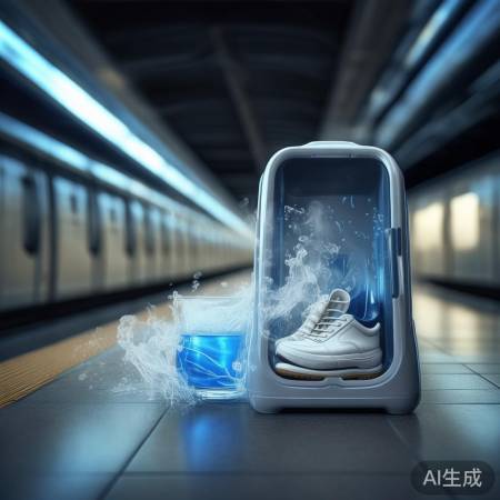 “便携式洗鞋器,地铁族福音”
