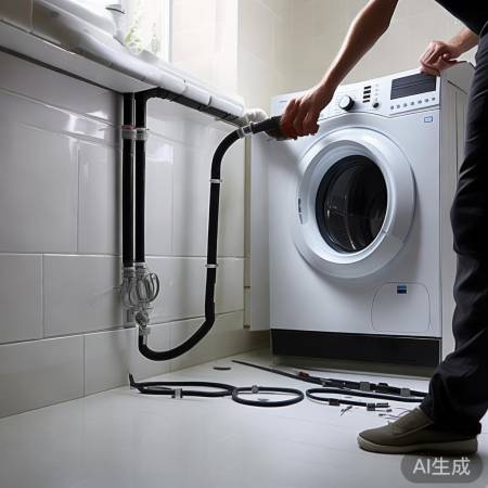 安装洗衣机,稳固防晃动