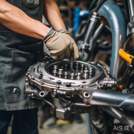 重新安装离合器,螺丝适中紧固。