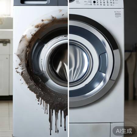 内胆洗衣机易积垢,寿命短;无内