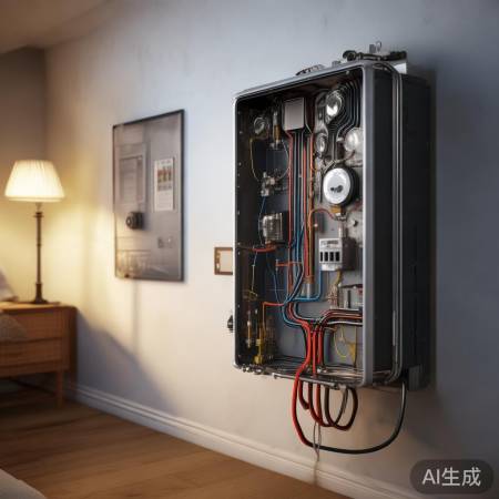 壁挂炉电路故障,保险丝熔断。