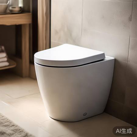 小巧智能马桶,节省空间,功能齐