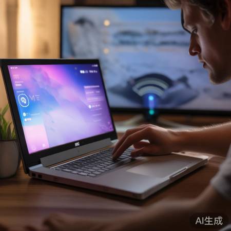 “小米笔记本一键连电视,WiF