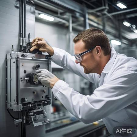 安装换热器,固定稳固固定件。