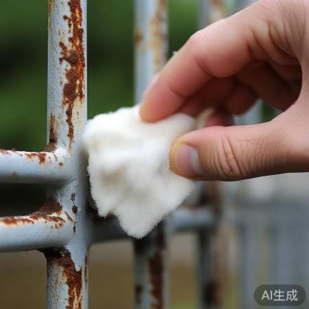 橡皮擦除锈,温和不伤门。