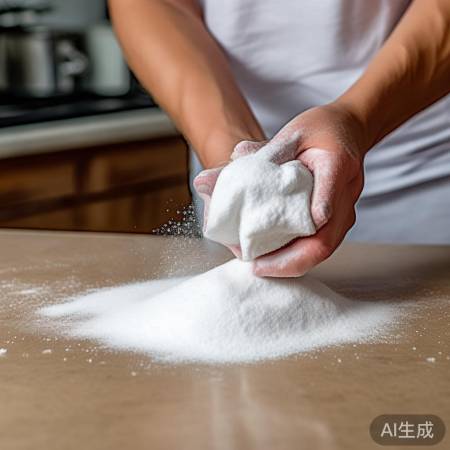 小苏打粉去油污,安全又有效。