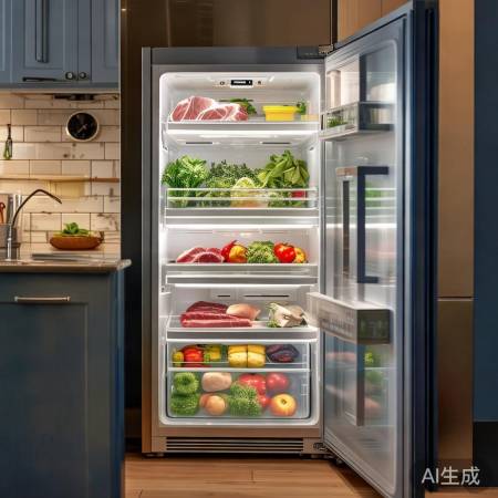 冰箱保鲜好,空间合理,食材整齐