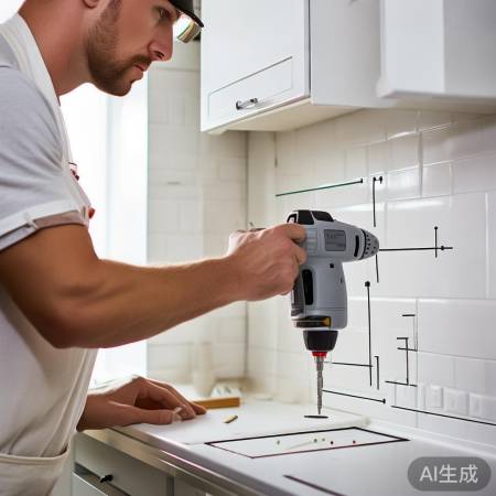 精准钻孔,油烟机安装小技巧