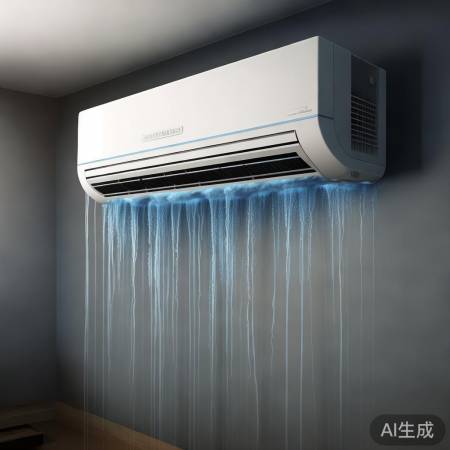 空调制冷剂泄漏，冷凝水滴落，制