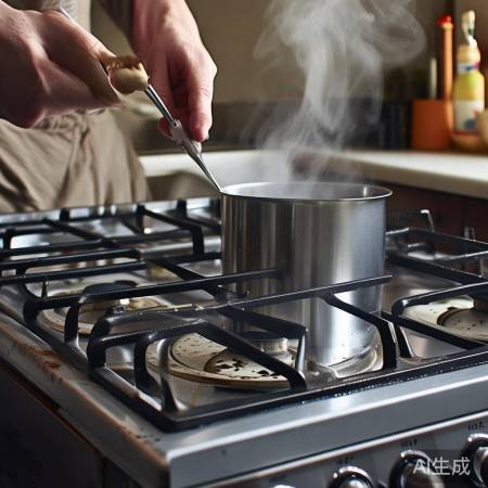 燃气灶清洁:火盖火孔勿忘刷。