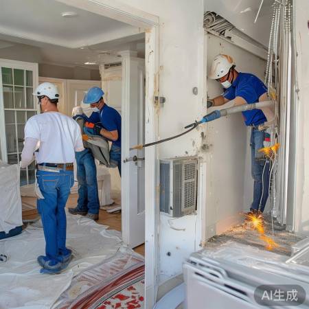 中央空调安装打孔与流程须知