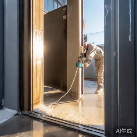 灌浆加固防盗门框,提升使用寿命