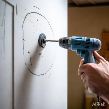 热水器打孔,尺寸匹配,深度适宜