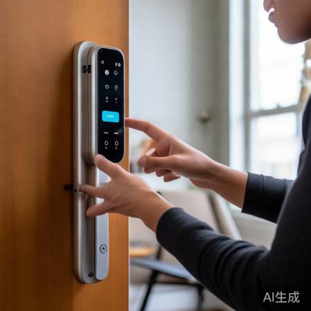 智能锁操作便捷,生活更安全!